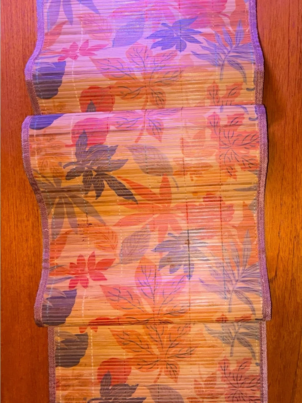 Fall Leaves Bamboo Table Runner